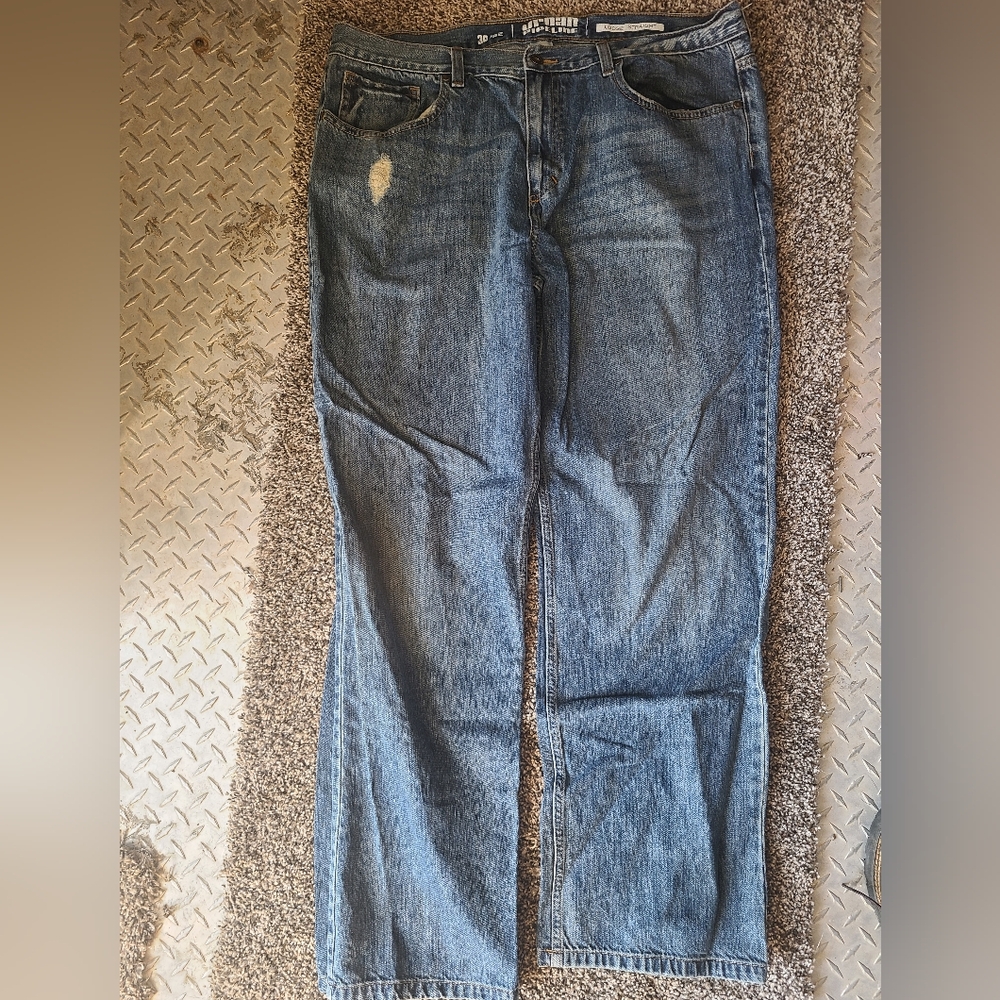 Urban Pipeline Men's Blue Straight Leg Jeans